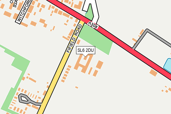 SL6 2DU map - OS OpenMap – Local (Ordnance Survey) SL6 2DU map - OS OpenMap – Local (Ordnance Survey)