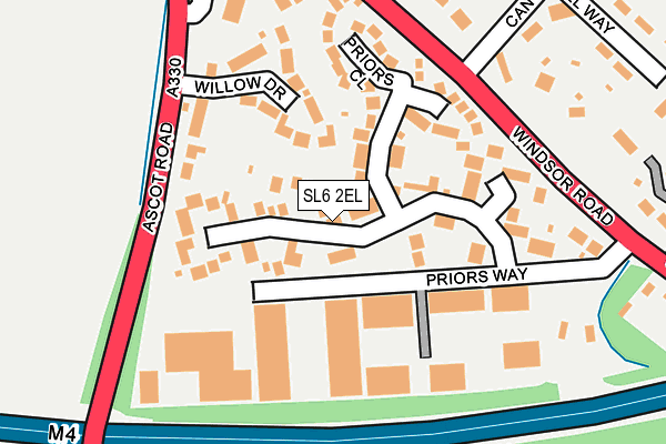 SL6 2EL map - OS OpenMap – Local (Ordnance Survey) SL6 2EL map - OS OpenMap – Local (Ordnance Survey)