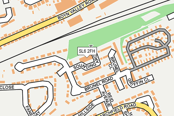 SL6 2FH map - OS OpenMap – Local (Ordnance Survey) SL6 2FH map - OS OpenMap – Local (Ordnance Survey)