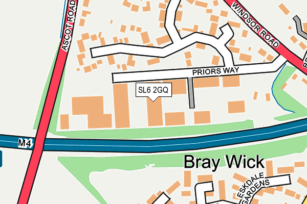 SL6 2GQ map - OS OpenMap – Local (Ordnance Survey) SL6 2GQ map - OS OpenMap – Local (Ordnance Survey)
