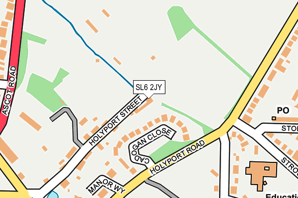 SL6 2JY map - OS OpenMap – Local (Ordnance Survey) SL6 2JY map - OS OpenMap – Local (Ordnance Survey)