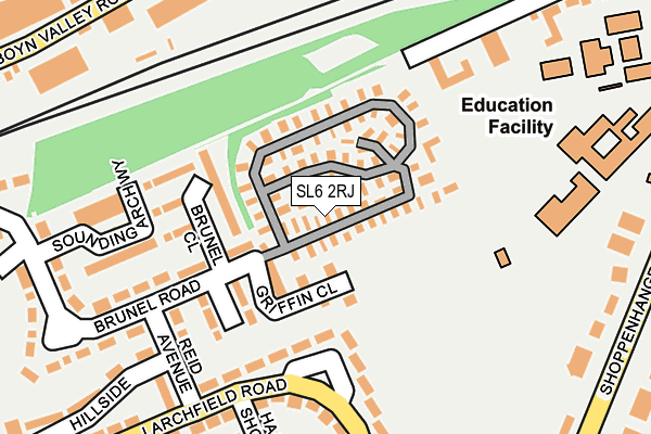 SL6 2RJ map - OS OpenMap – Local (Ordnance Survey) SL6 2RJ map - OS OpenMap – Local (Ordnance Survey)