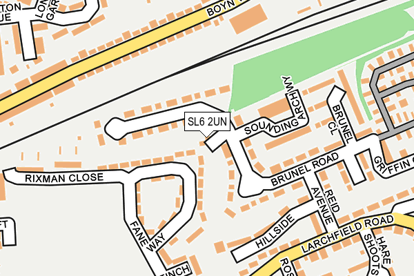 SL6 2UN map - OS OpenMap – Local (Ordnance Survey) SL6 2UN map - OS OpenMap – Local (Ordnance Survey)