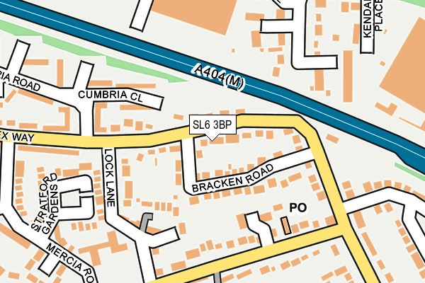 SL6 3BP map - OS OpenMap – Local (Ordnance Survey) SL6 3BP map - OS OpenMap – Local (Ordnance Survey)