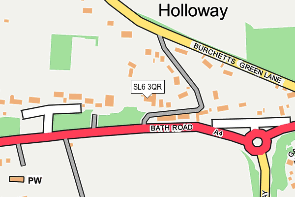 SL6 3QR map - OS OpenMap – Local (Ordnance Survey) SL6 3QR map - OS OpenMap – Local (Ordnance Survey)