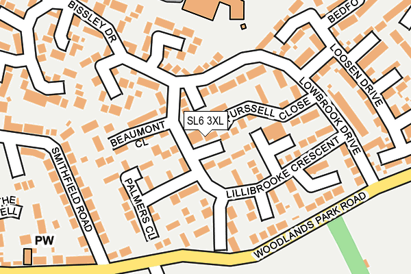 SL6 3XL map - OS OpenMap – Local (Ordnance Survey) SL6 3XL map - OS OpenMap – Local (Ordnance Survey)