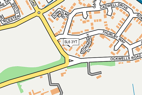 SL6 3YT map - OS OpenMap – Local (Ordnance Survey) SL6 3YT map - OS OpenMap – Local (Ordnance Survey)