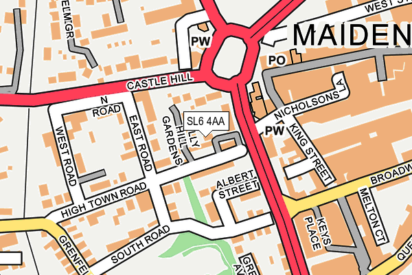 SL6 4AA map - OS OpenMap – Local (Ordnance Survey) SL6 4AA map - OS OpenMap – Local (Ordnance Survey)