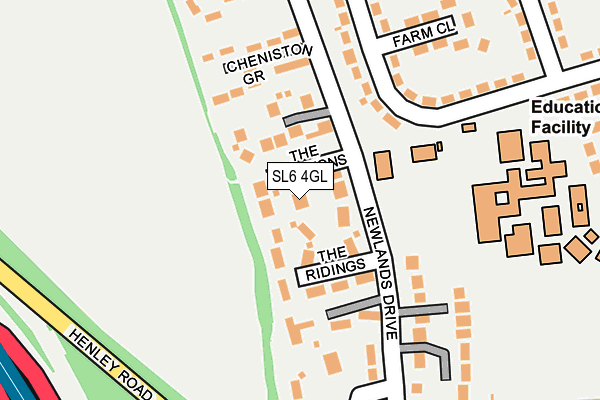SL6 4GL map - OS OpenMap – Local (Ordnance Survey) SL6 4GL map - OS OpenMap – Local (Ordnance Survey)