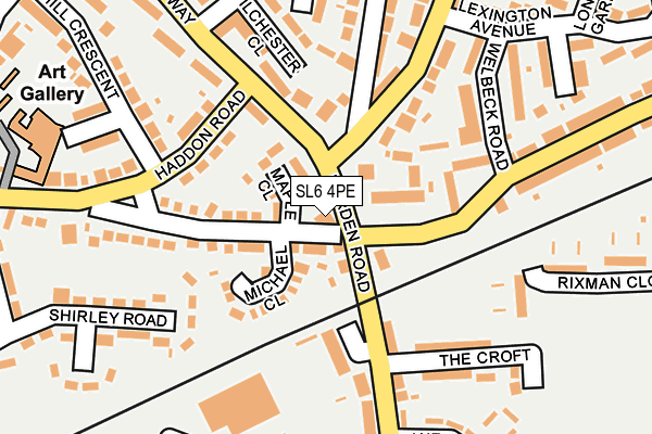 SL6 4PE map - OS OpenMap – Local (Ordnance Survey) SL6 4PE map - OS OpenMap – Local (Ordnance Survey)