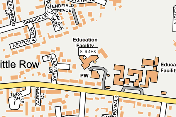 SL6 4PX map - OS OpenMap – Local (Ordnance Survey) SL6 4PX map - OS OpenMap – Local (Ordnance Survey)