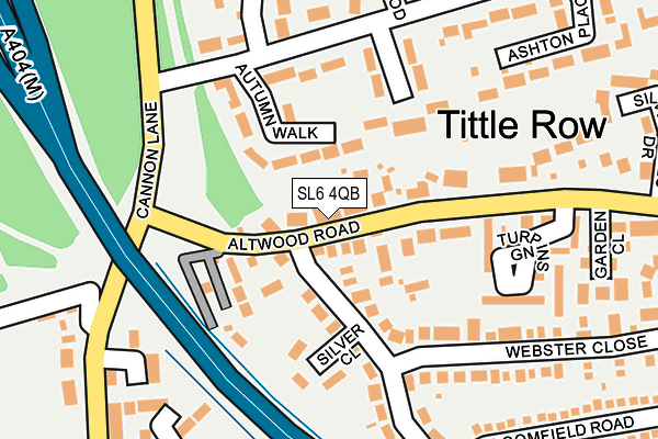 SL6 4QB map - OS OpenMap – Local (Ordnance Survey)