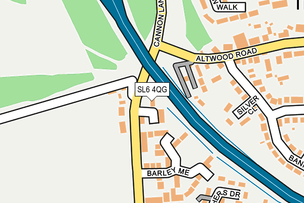 SL6 4QG map - OS OpenMap – Local (Ordnance Survey) SL6 4QG map - OS OpenMap – Local (Ordnance Survey)
