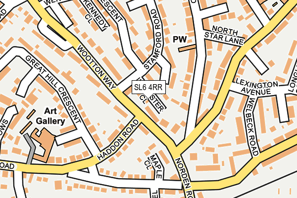 SL6 4RR map - OS OpenMap – Local (Ordnance Survey) SL6 4RR map - OS OpenMap – Local (Ordnance Survey)