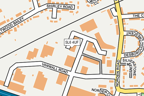 SL6 4UF map - OS OpenMap – Local (Ordnance Survey) SL6 4UF map - OS OpenMap – Local (Ordnance Survey)