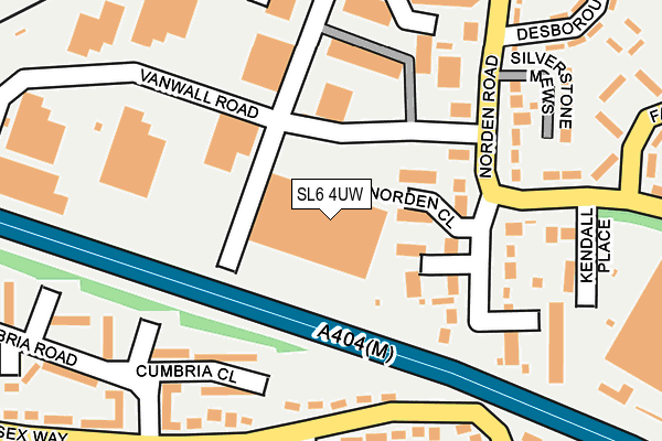 SL6 4UW map - OS OpenMap – Local (Ordnance Survey) SL6 4UW map - OS OpenMap – Local (Ordnance Survey)