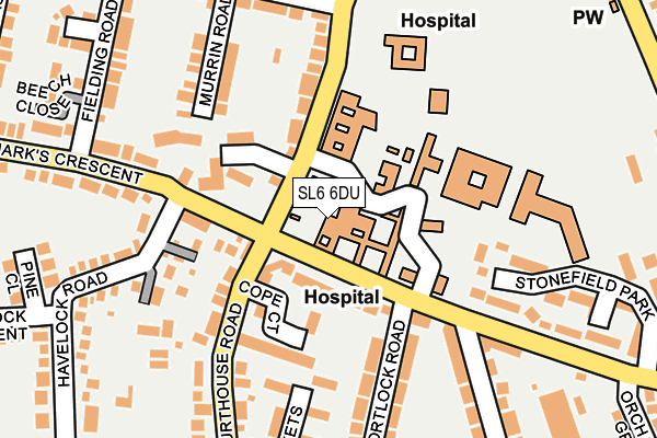 SL6 6DU map - OS OpenMap – Local (Ordnance Survey) SL6 6DU map - OS OpenMap – Local (Ordnance Survey)
