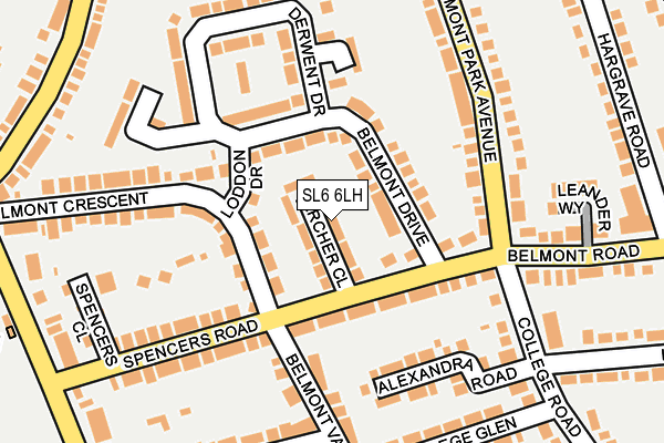 SL6 6LH map - OS OpenMap – Local (Ordnance Survey) SL6 6LH map - OS OpenMap – Local (Ordnance Survey)