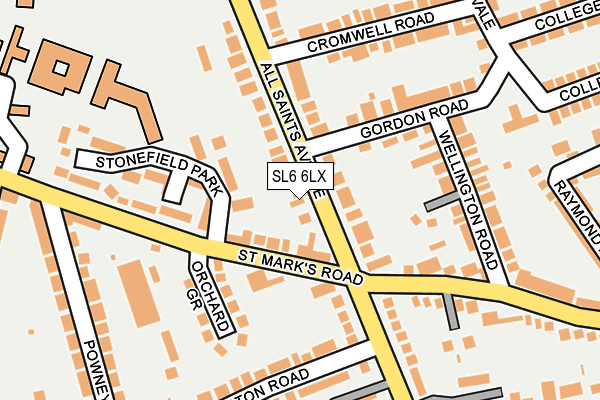SL6 6LX map - OS OpenMap – Local (Ordnance Survey) SL6 6LX map - OS OpenMap – Local (Ordnance Survey)