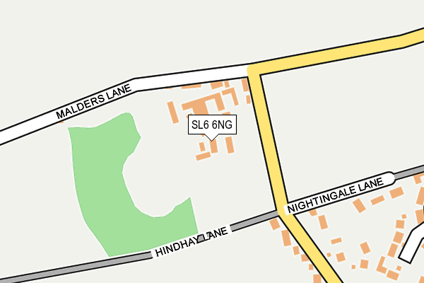 SL6 6NG map - OS OpenMap – Local (Ordnance Survey) SL6 6NG map - OS OpenMap – Local (Ordnance Survey)