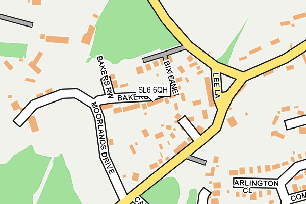 SL6 6QH map - OS OpenMap – Local (Ordnance Survey) SL6 6QH map - OS OpenMap – Local (Ordnance Survey)