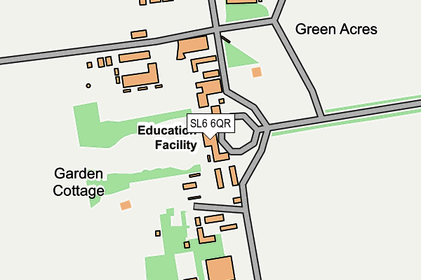 SL6 6QR map - OS OpenMap – Local (Ordnance Survey) SL6 6QR map - OS OpenMap – Local (Ordnance Survey)