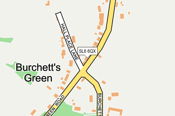 SL6 6QX map - OS OpenMap – Local (Ordnance Survey)