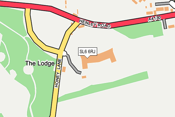 SL6 6RJ map - OS OpenMap – Local (Ordnance Survey)