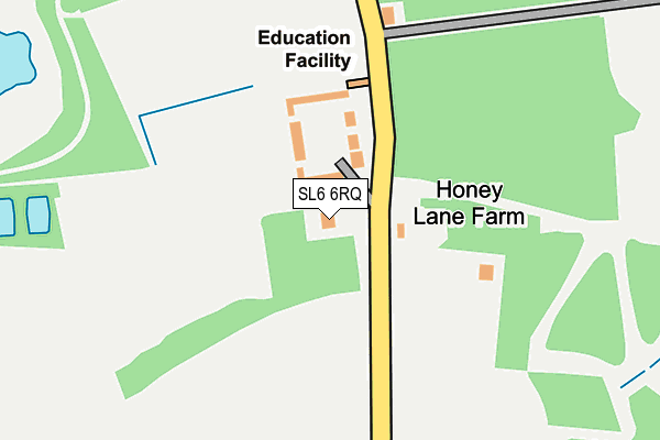 SL6 6RQ map - OS OpenMap – Local (Ordnance Survey) SL6 6RQ map - OS OpenMap – Local (Ordnance Survey)