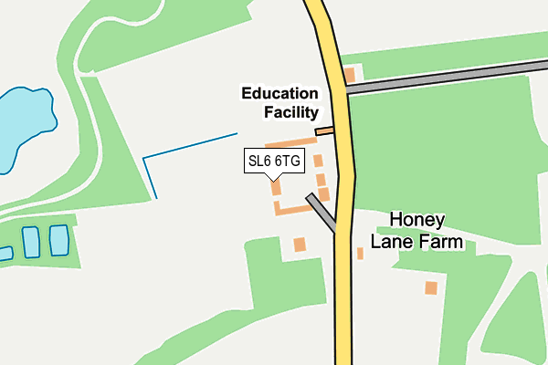 SL6 6TG map - OS OpenMap – Local (Ordnance Survey) SL6 6TG map - OS OpenMap – Local (Ordnance Survey)