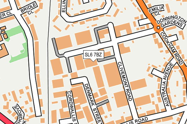 SL6 7BZ map - OS OpenMap – Local (Ordnance Survey) SL6 7BZ map - OS OpenMap – Local (Ordnance Survey)