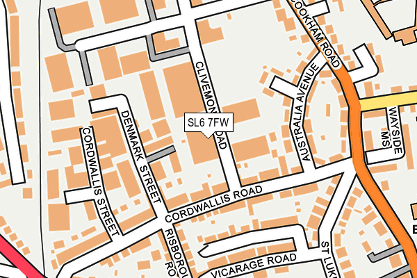 SL6 7FW map - OS OpenMap – Local (Ordnance Survey) SL6 7FW map - OS OpenMap – Local (Ordnance Survey)