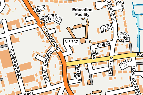 SL6 7GZ map - OS OpenMap – Local (Ordnance Survey) SL6 7GZ map - OS OpenMap – Local (Ordnance Survey)