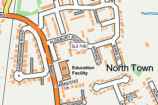 SL6 7HB map - OS OpenMap – Local (Ordnance Survey) SL6 7HB map - OS OpenMap – Local (Ordnance Survey)