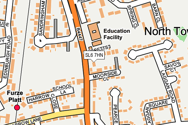 SL6 7HN map - OS OpenMap – Local (Ordnance Survey) SL6 7HN map - OS OpenMap – Local (Ordnance Survey)
