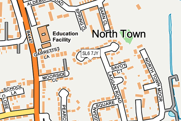 SL6 7JY map - OS OpenMap – Local (Ordnance Survey)