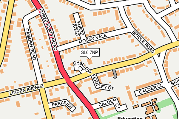 SL6 7NP map - OS OpenMap – Local (Ordnance Survey) SL6 7NP map - OS OpenMap – Local (Ordnance Survey)