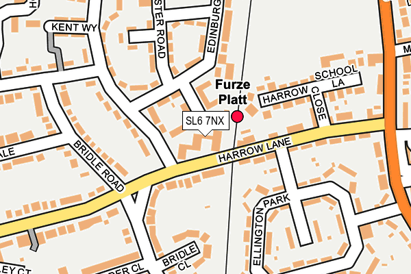 SL6 7NX map - OS OpenMap – Local (Ordnance Survey) SL6 7NX map - OS OpenMap – Local (Ordnance Survey)