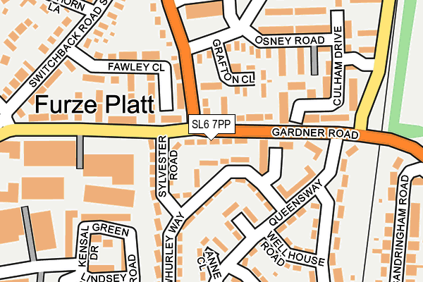 SL6 7PP map - OS OpenMap – Local (Ordnance Survey) SL6 7PP map - OS OpenMap – Local (Ordnance Survey)