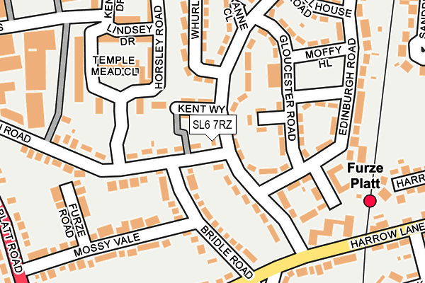 SL6 7RZ map - OS OpenMap – Local (Ordnance Survey) SL6 7RZ map - OS OpenMap – Local (Ordnance Survey)