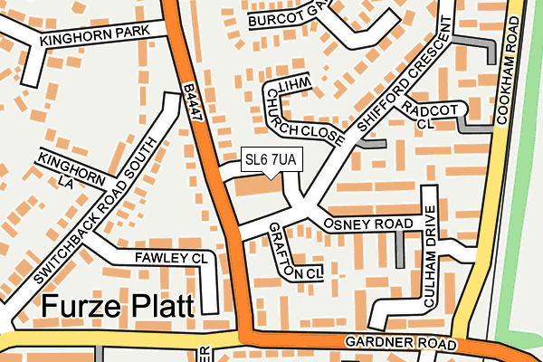 SL6 7UA map - OS OpenMap – Local (Ordnance Survey) SL6 7UA map - OS OpenMap – Local (Ordnance Survey)