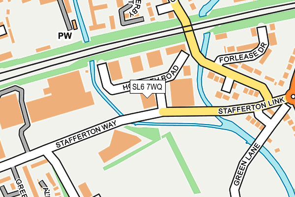 SL6 7WQ map - OS OpenMap – Local (Ordnance Survey) SL6 7WQ map - OS OpenMap – Local (Ordnance Survey)