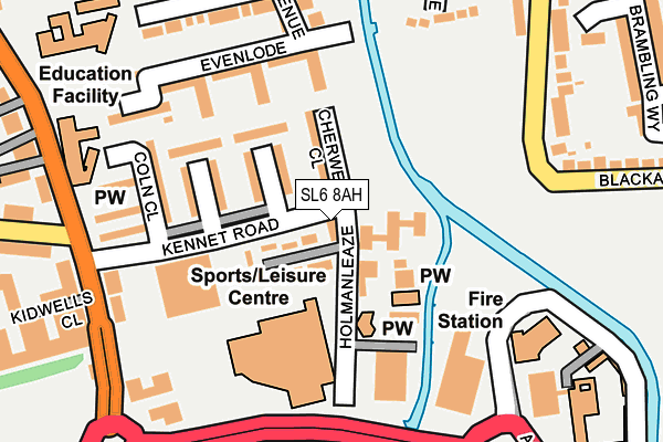SL6 8AH map - OS OpenMap – Local (Ordnance Survey) SL6 8AH map - OS OpenMap – Local (Ordnance Survey)