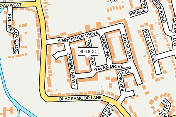 SL6 8DQ map - OS OpenMap – Local (Ordnance Survey) SL6 8DQ map - OS OpenMap – Local (Ordnance Survey)