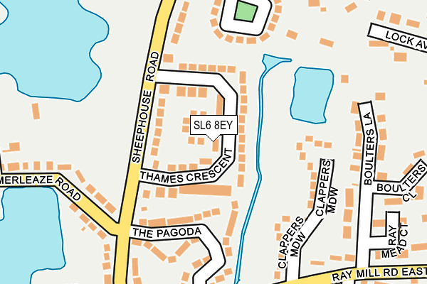 SL6 8EY map - OS OpenMap – Local (Ordnance Survey) SL6 8EY map - OS OpenMap – Local (Ordnance Survey)
