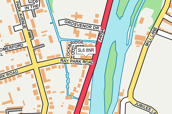SL6 8NR map - OS OpenMap – Local (Ordnance Survey) SL6 8NR map - OS OpenMap – Local (Ordnance Survey)