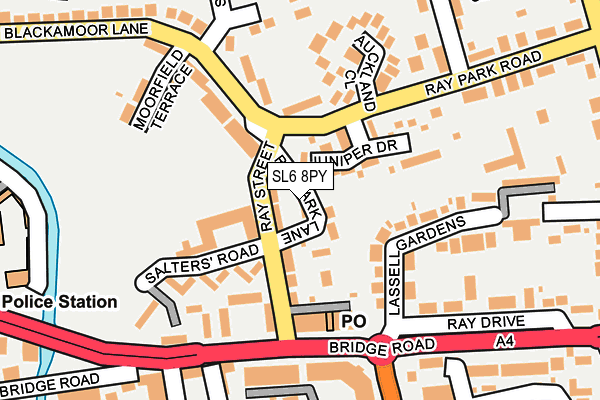 SL6 8PY map - OS OpenMap – Local (Ordnance Survey) SL6 8PY map - OS OpenMap – Local (Ordnance Survey)