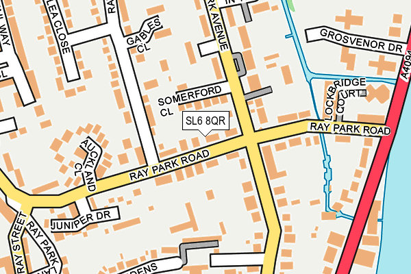 SL6 8QR map - OS OpenMap – Local (Ordnance Survey) SL6 8QR map - OS OpenMap – Local (Ordnance Survey)
