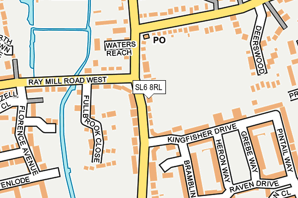 SL6 8RL map - OS OpenMap – Local (Ordnance Survey) SL6 8RL map - OS OpenMap – Local (Ordnance Survey)