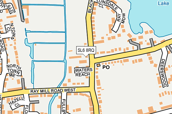 SL6 8RQ map - OS OpenMap – Local (Ordnance Survey) SL6 8RQ map - OS OpenMap – Local (Ordnance Survey)